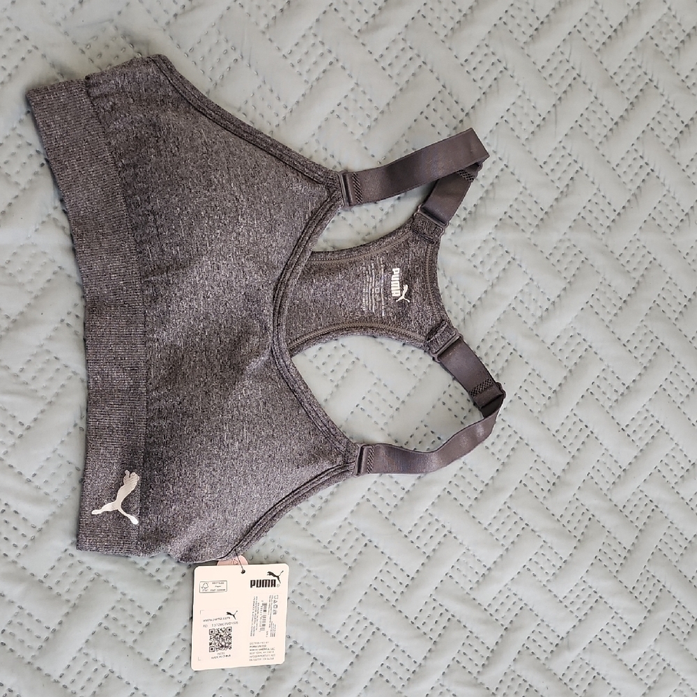 Puma Women's Charcoal Sports Bra